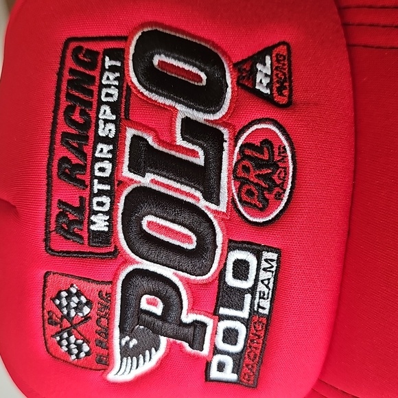 Ralph Lauren Red and Black Racing Trucker Hat - Picture 4 of 4